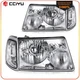 2Pcs Pair Headlights Assembly For 2001-2011 Ford Ranger XL XLT Chrome Housing