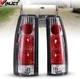 1Pair Tail Lights For 1988-98 Chevy C/K 1500 2500 3500 LED Rear Lamps Clear Lens