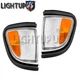 Left Right Pair Dark Trim Park Signal Lights for 1995-1997 TOYOTA TACOMA 4WD