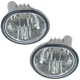 Front Fog Light TO2593116 TO2592116 Left Right Set of 2 for 03-08 Toyota Matrix