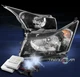 2011-2014 CHEVY CRUZE CRYSTAL DIAMOND HEADLIGHT LAMP BLACK W/8000K HID 2012 2013