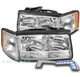FOR 97-99 CADILLAC DEVILLAC CHROME HEADLIGHTS+CORNER LIGHT W/BUMPER BLUE LED DRL