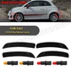 For 2011-2019 Fiat 500 Smoked OE Fender Side Marker Light Front Rear Lamp 4pcs