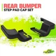 Textured Black Pair of Rear Bumper End Cap for Ford F 250 F 350 Super Duty 17-22
