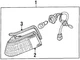 Genuine Mazda Cornering Light Housing GJ37-51-071B