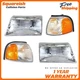 Headlights Assembly + Corner Lights For 1998-2000 Mazda B4000 B3000 B2500 Pickup