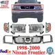 Front Bumper Grille + Headlights + Corner Lamps For 1998-2000 Nissan Frontier