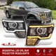 Black Sequential LED DRL Projector Head Lights Lamp Pair For 2009-2014 Ford F150