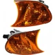 For 2000 BMW 328Ci Turn Signal Light Driver and Passenger Side Pair Amber Lens