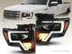 2009-2014 Ford F150 Pickup Black LED Strip Plank Style Projector Headlights