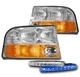 FOR 98-04 GMC SONOMA S15/01 JIMMY REPLACEMENT HEADLIGHTS+FOG LAMP W/BLUE DRL LED FOR 98-04 GMC SONOMA S15/01 JIMMY REPLACEMENT HEADLIGHTS+FOG LAMP W/BLUE DRL LED