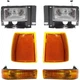 Headlight Kit For 1989-92 Ford Ranger Left and Right With bulbs Below Headlight