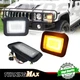 Euro Style Clear Led Front Turn Signal Parking Bumper Lights For 03-09 Hummer H2