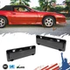 Black Front Fender Side Marker Lights Housings For 1985-92 Chevy Camaro Firebird
