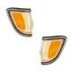 Signal Side Marker Lights Pair Set for 95-96 Toyota Tacoma 2WD (Black)