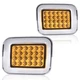 Fit For 2003-2009 Hummer H2 Amber Lens LED Corner Signal Lights Parking Lamps