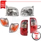Headlights, Tail Lights, Turn Signal Lights for 05 Toyota Tundra Base Fleetside