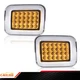 Orange Front LED Corner Signal Lights Parking Lamps Fit For 2003-09 Hummer H2