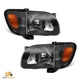 2Pcs Headlights Assembly+Corner Light For2001 2002-2004 Toyota Tacoma Black Lamp