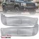 Bumper Lights Fits 1993-1996 Jeep Grand Cherokee Clear Parking Turn Signal Lamps