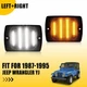 For 1987-1995 Jeep Wrangler YJ Smoked Lens LED Side Marker Signal Turn Light New