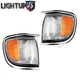 Chrome Corner Turn Signal Lights for 1996-99 NISSAN PATHFINDER Left Right Pair