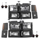 For 1994-1998 Black Chevy Silverado C/K C10 Tahoe 1500 2500 3500 Headlight 94-98