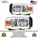 Bar Fits 2002-2005 Dodge Ram Pickup Chrome  Headlights Left+Right Sides Pair