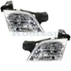 For Chevy Venture Montana Van Headlight Headlamp Head Light Lamp w/Bulb PAIR SET