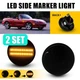 2SET Smoked Amber Front Marker Turn Signal Lights Lamps For 1989-2015 Mazda MX-5