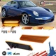 For 05-12 Porsche 911 997 Carrera LED Amber Turn Signal Side Marker Lights Lamps
