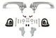 Scott Drake C7ZZ-6522404-5P Exterior Door Handle Kit Fits 67-68 Mustang