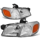 Fit 1997-2005 Chevy Venture Chrome Housing Headlight+Amber Side Turn Signal Lamp