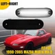 Front/Rear Side Marker Lights For 90-05 Mazda Miata White MX-5 LH & RH Set of 2