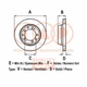 Brake disc 709-17088 IAP QUALITY PARTS for Toyota