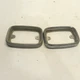 VINTAGE 1973-1974 AMC JAVELIN #3665268 FRONT PARKING SIGNAL LIGHT BEZELS USED