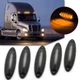 5PCS Top Roof Marker Running LED Lights Smoked Lens For Freightliner Cascadia