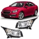 For 2011 12 13 14 2015 Chevy Cruze 4-Door Sedan Headlight Assembly Black