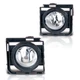 Fog Lights Lamps For 2011-2015 Scion xB Chrome Housing Clear Lens Wiring Kit