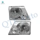 Pair of 2 Front Headlights Assembly For 2002-2005 Ford Explorer Except Sport