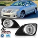 For 2010-2011 Toyota Camry Clear Bumper Lamps Driving Fog Lights+Switch Pair