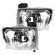 Labwork Left+Right Headlight For Toyota Tacoma 2001-04 Chrome Housing Clear Lens