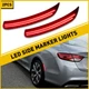 For 2016 2015 Chrysler 2017 200 Smoked Lens Rear Bumper Side Marker Lights Kit