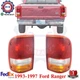 Tail Lights Lamp Assembly Set Driver & Passenger Side For 1993-1997 Ford Ranger