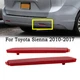2x Red Rear Lens Bumper Reflectors Tail Lights For Toyota Sienna 2010-2017