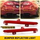 2* Rear Bumper Reflector Side Case Marker Light Cover For Honda 2018-2022 Accord