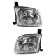 PAIR OF HEADLIGHTS FITS TOYOTA TUNDRA BASE STANDARD PICKUP 2004 BY 811100C010