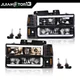 Fit For 94-98 Chevy GMC Sierra C/K Silverado Black LED Tube Headlights Headlamp