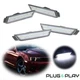 For Chevy Camaro 2010-2015 Front & Rear LED Bumper Side Marker Lights Lamp Clear