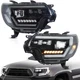 VLAND Full LED Projector Headlights For 2012-2015 Toyota Tacoma W/Dynamic Sets